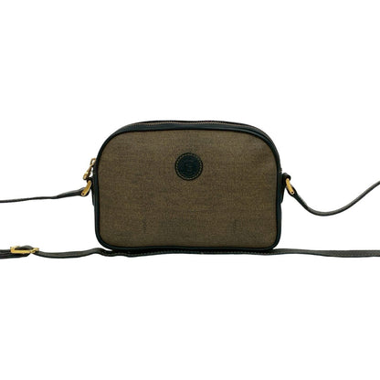 Fendi FF Logo Leather Shoulder Bag
