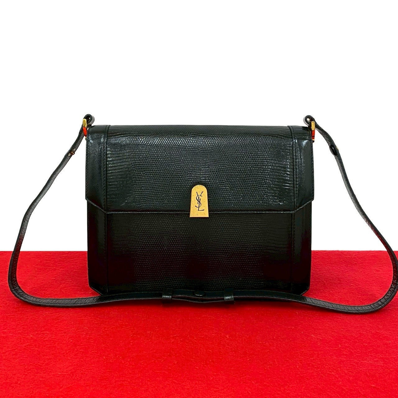Saint Laurent Leather Red Shoulder Bag