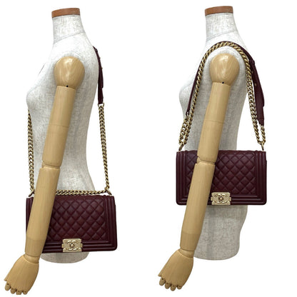 Chanel Boy Lambskin Shoulder Bag Style 19
