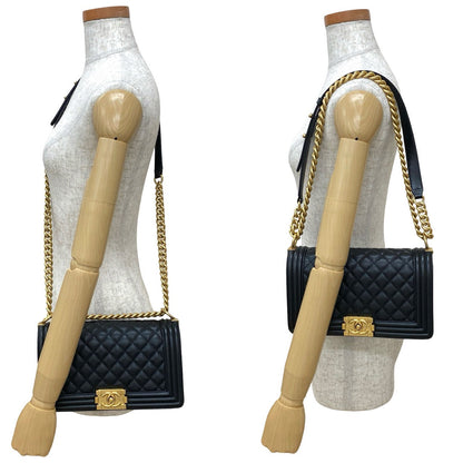 Chanel Boy Caviar Shoulder Bag Style