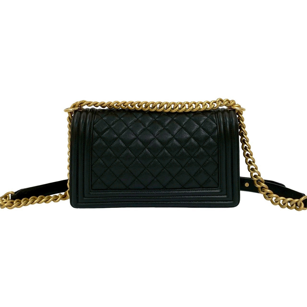 Chanel Boy Caviar Shoulder Bag Style