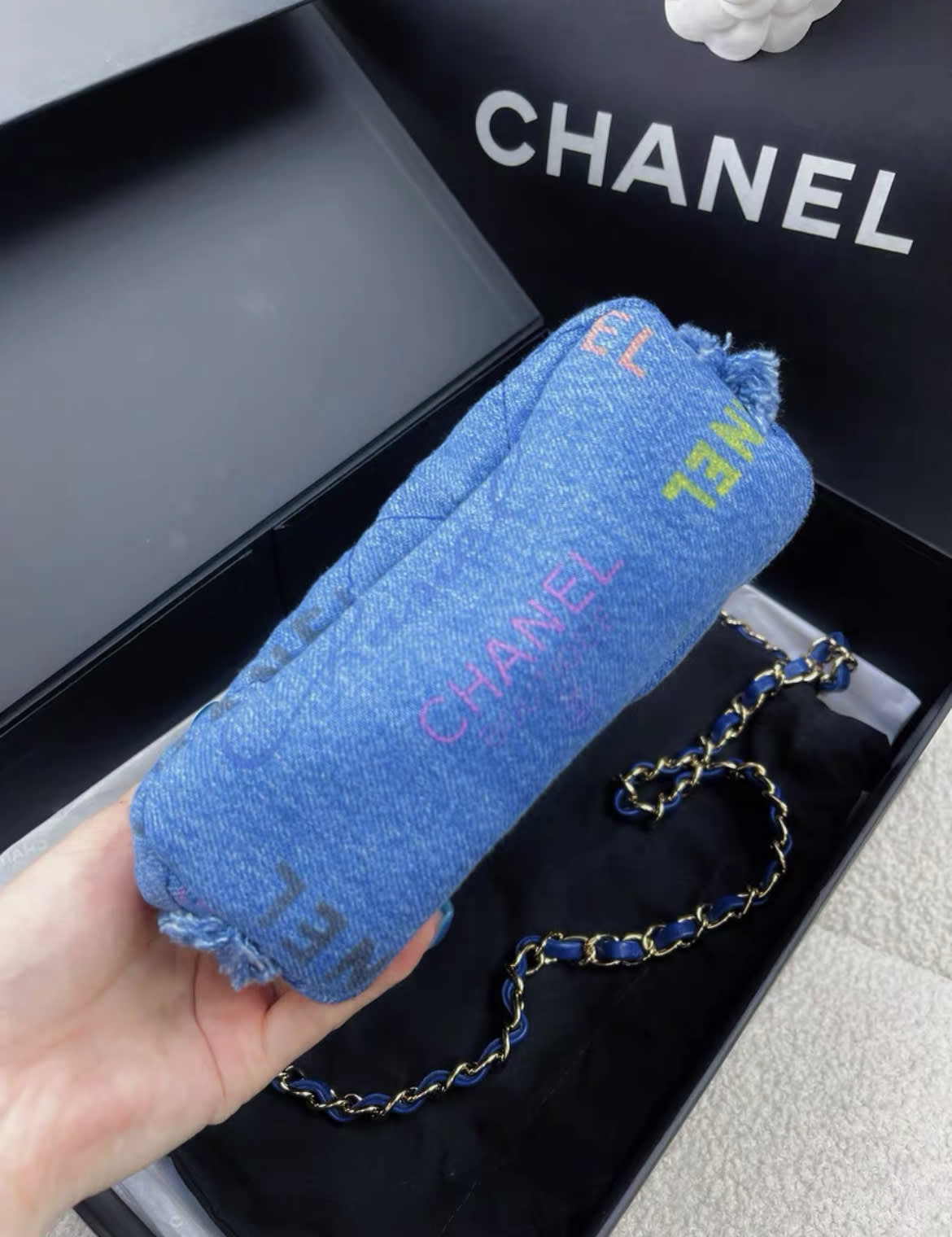 Chanel Quilted Gold Shoulder Bag Quilted