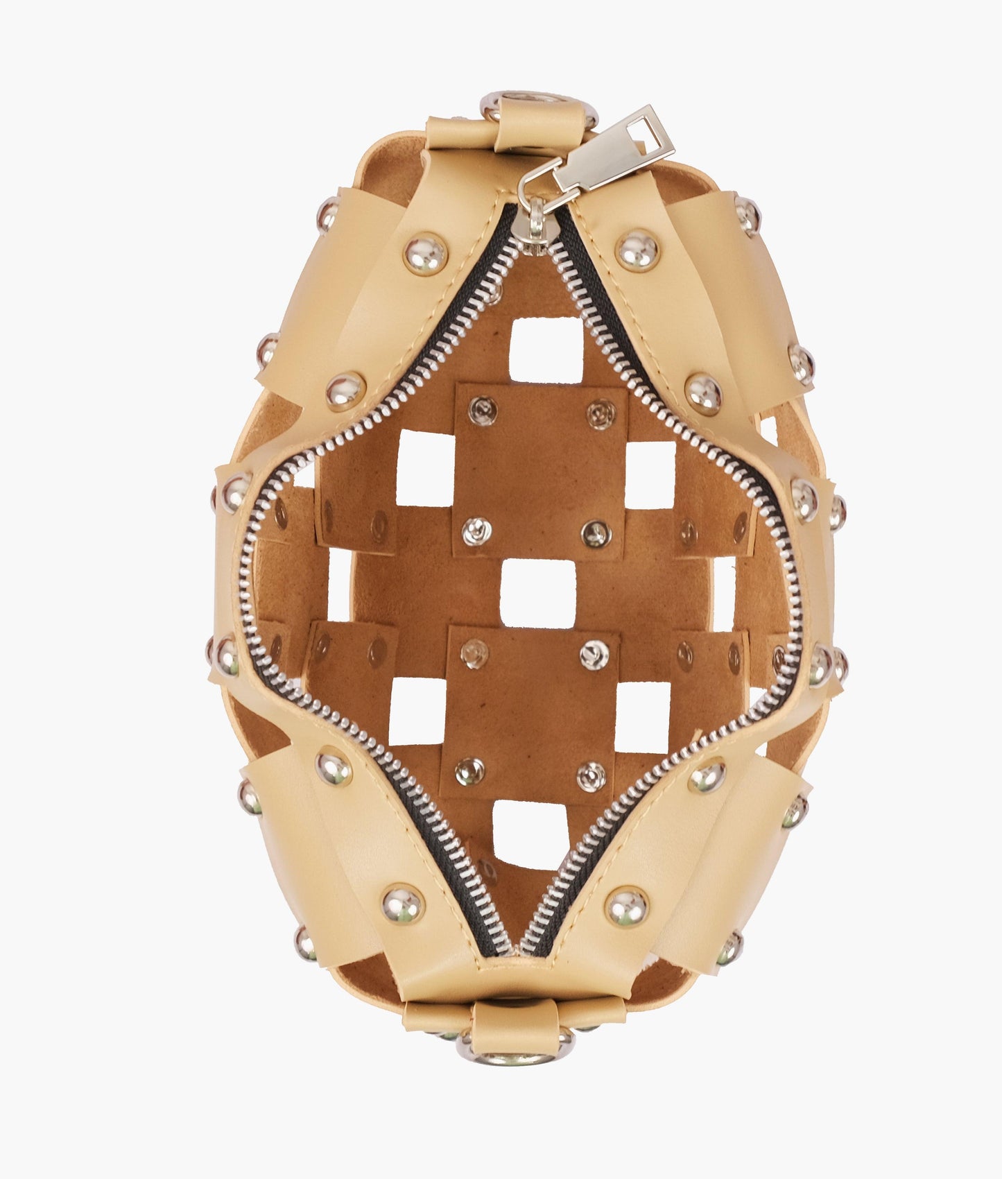 Off-white rivet cross-body bag