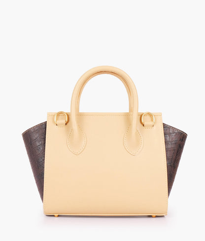 Off-white trapeze handbag