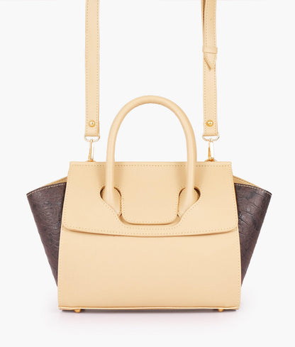 Off-white trapeze handbag