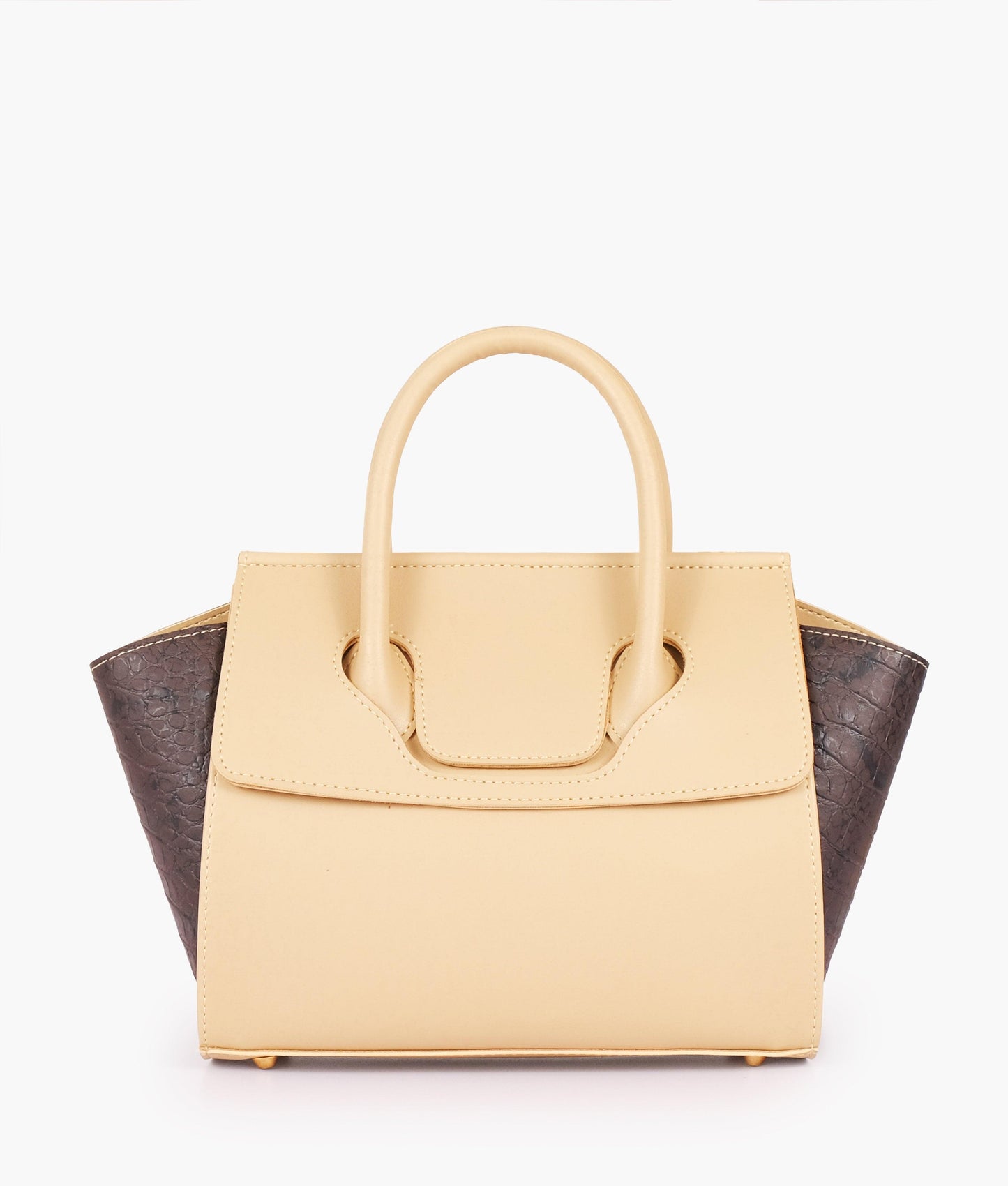 Off-white trapeze handbag