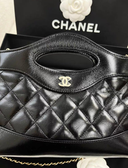 Chanel Luxury Leather Black Handbag Style 15