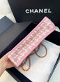 Chanel Luxury Leather Pink Handbag Pink