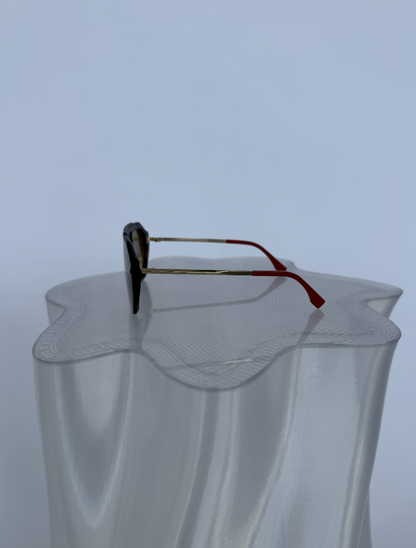 Fendi Eyewear Aviator-Style Logo-Print Sunglasses