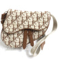 Dior HOMME Sling bag Canvas, Leather Brown x beige mens