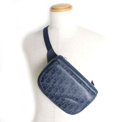 Dior HOMME Shoulder Bag Main: Leather blue mens