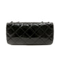 Chanel Black Patent Leather East West Reissue Flap Bag