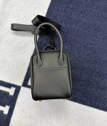 Luxury Hermes Lindy Mini Bag Black