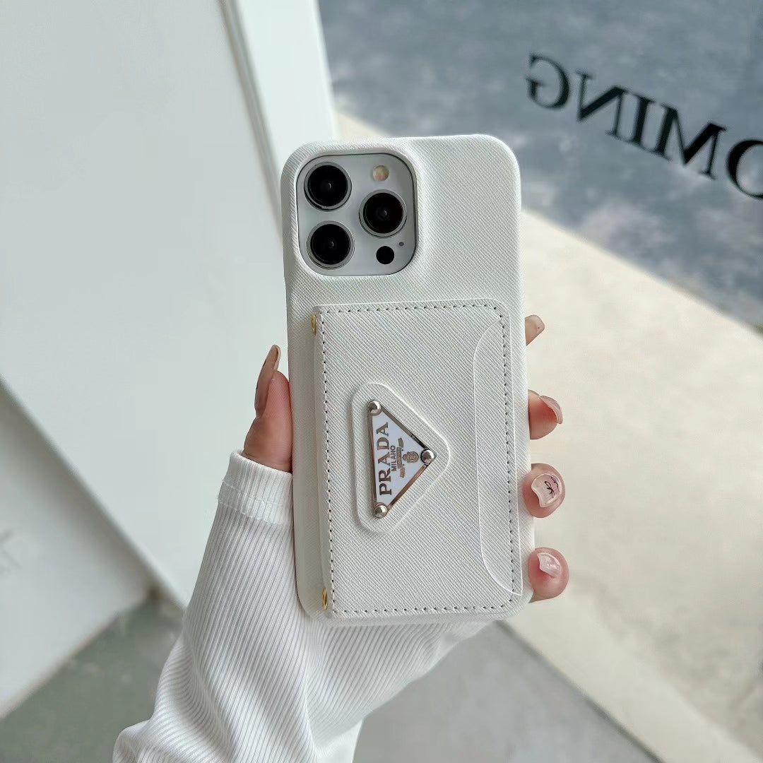 Prada iPhone Case 16 Pro Max Plus 15 14 13 12 11