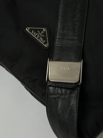 Prada Nylon Leather Crossbody Bag