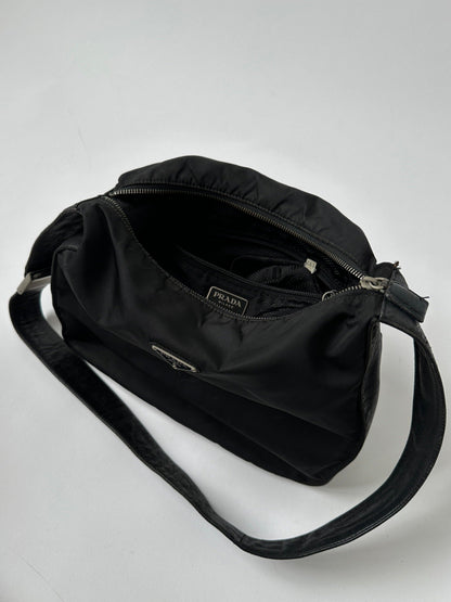 Prada Nylon Leather Crossbody Bag