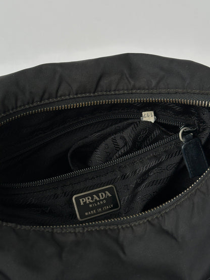 Prada Nylon Leather Crossbody Bag