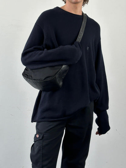 Prada Nylon Leather Crossbody Bag