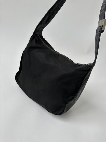 Prada Nylon Leather Crossbody Bag