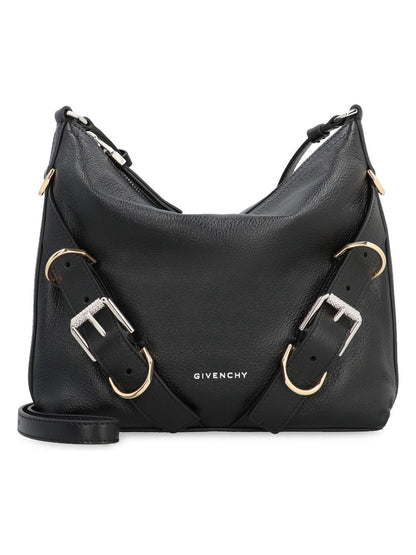 VOYOU CROSSBODY BLACK LEATHER BAG