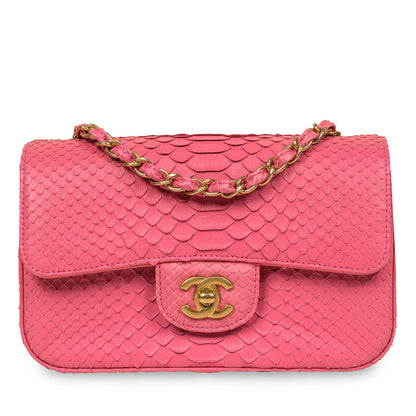 Chanel Classic Flap Bag - Mini Rectangular - Python