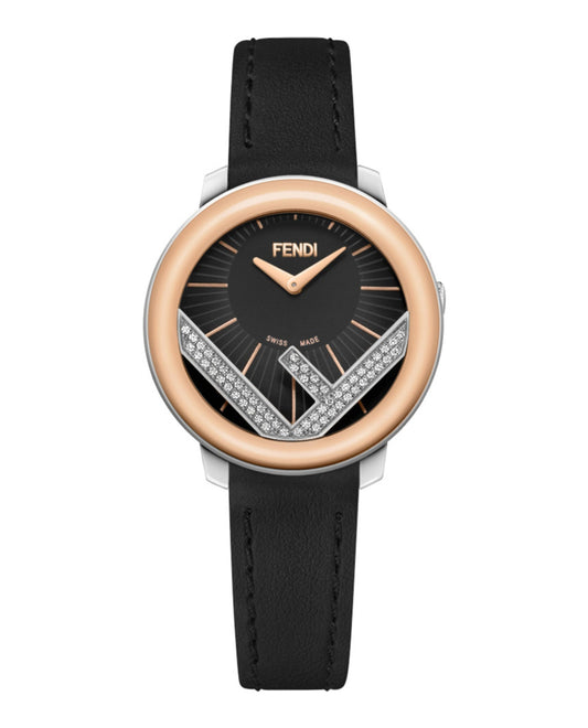 Fendi Run Away Leather Watch Womens F710321011-C0