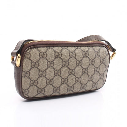Gucci Ophidia GG Supreme Canvas Mini Crossbody Bag - Beige and Ebony Brown - Small Size