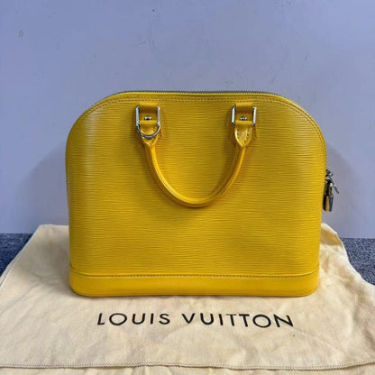 Louis Vuitton Alma Epi Leather Yellow HandBag Medium