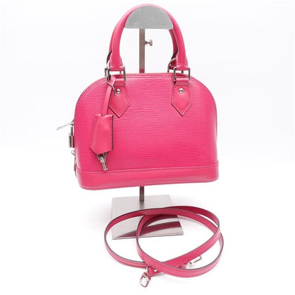 Louis Vuitton Alma BB Rose Pink EPI Leather Shoulder Bag