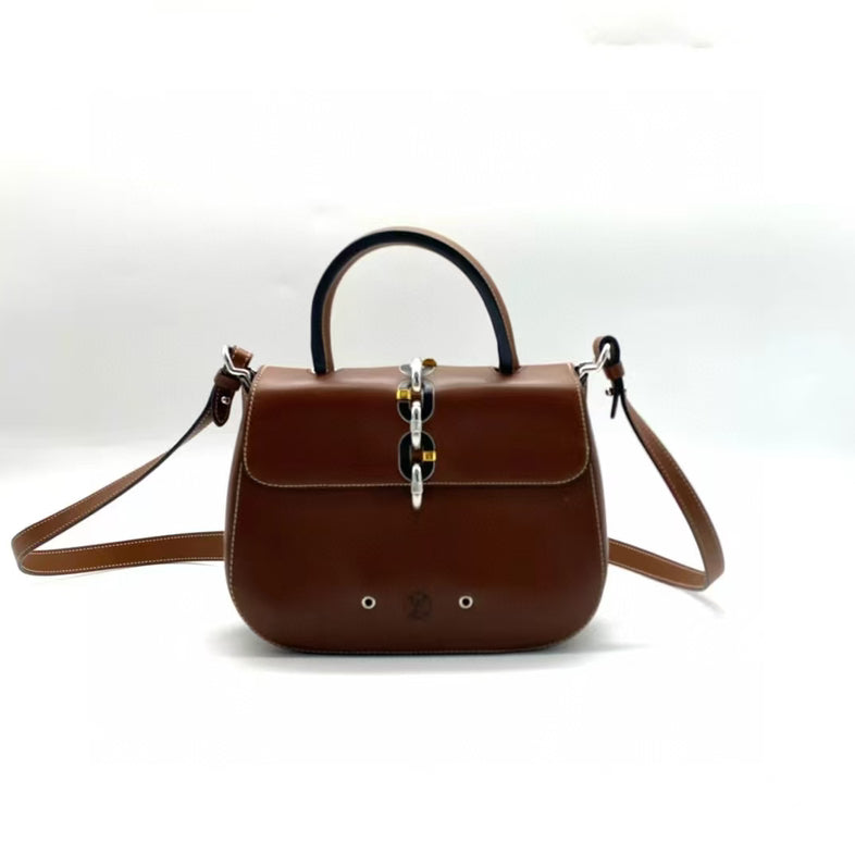 Louis Vuitton Brown Leather Crossbody Bag Medium