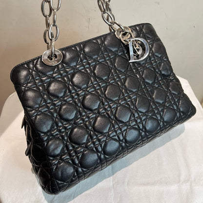Dior Black Lambskin Handbag Medium