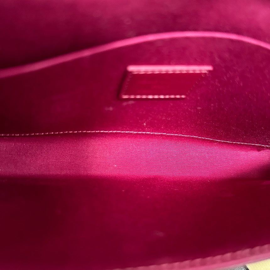 Louis Vuitton Plum Patent Leather Crossbody Bag 21.5cm