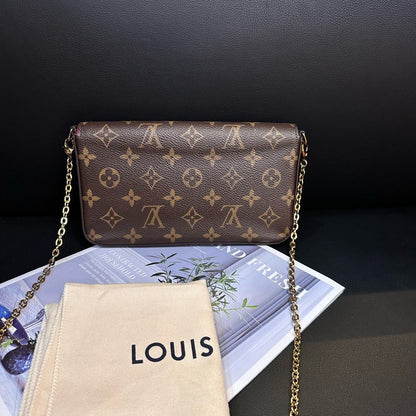 Louis Vuitton Monogram Three-In-One Crossbody Bag Brown Medium