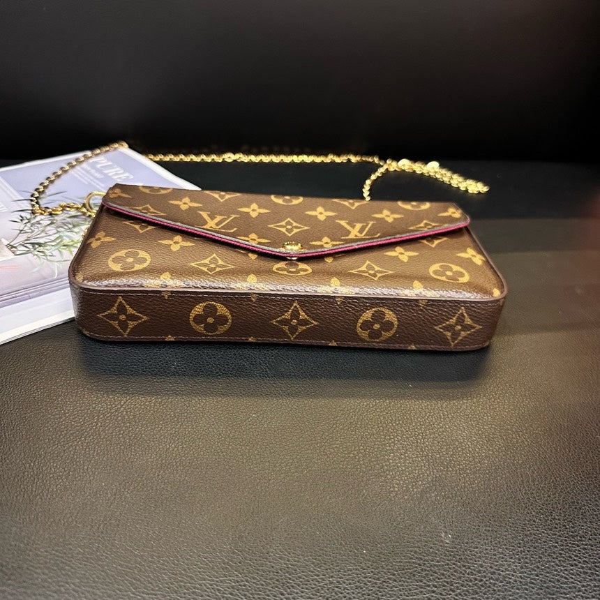 Louis Vuitton Monogram Three-In-One Crossbody Bag Brown Medium