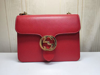 Gucci Red Leather Crossbody Bag Small