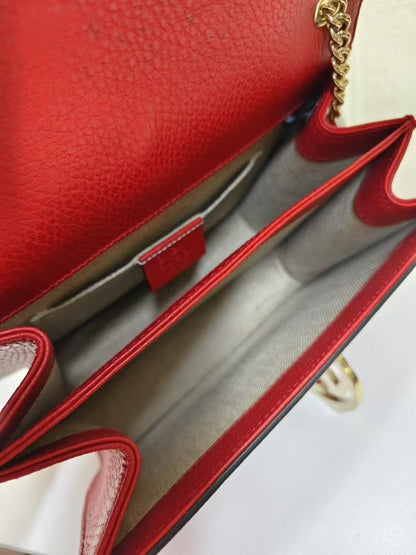 Gucci Red Leather Crossbody Bag Small