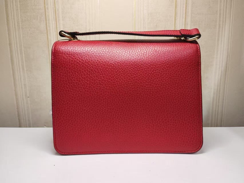 Gucci Red Leather Crossbody Bag Small