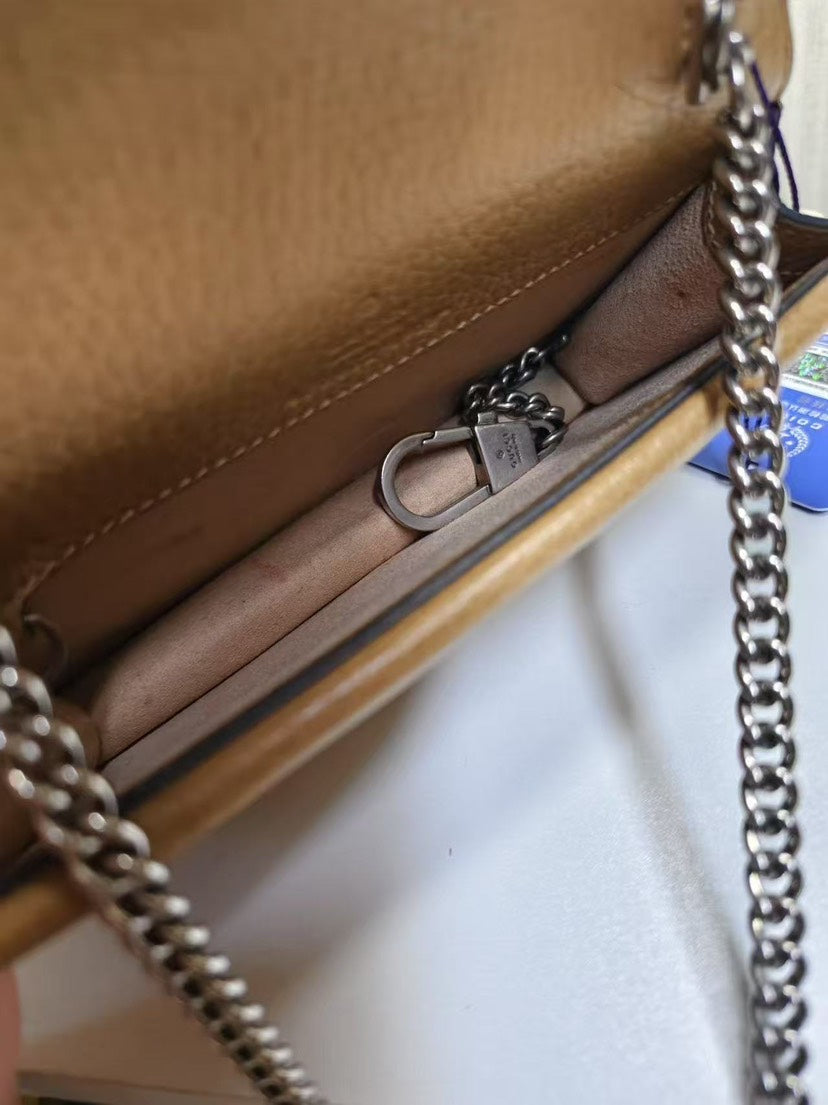 Gucci Dionysus Mini Bag Brown Leather Crossbody
