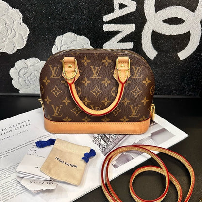 Louis Vuitton Monogram Alma BB Brown Crossbody Bag