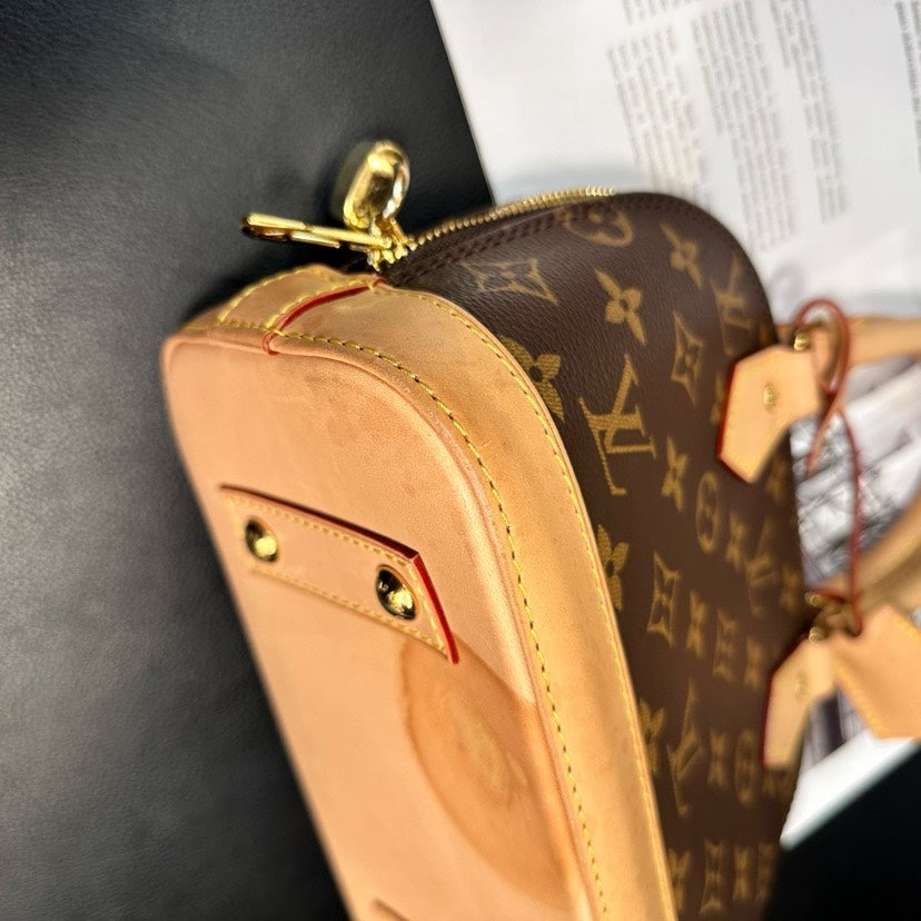 Louis Vuitton Monogram Alma BB Brown Crossbody Bag