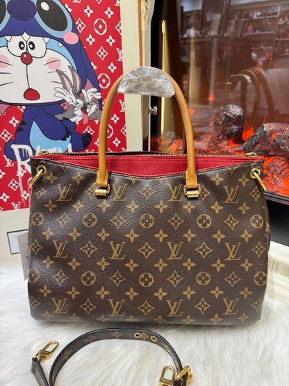 Louis Vuitton Monogram Canvas Crossbody Bag Brown Medium