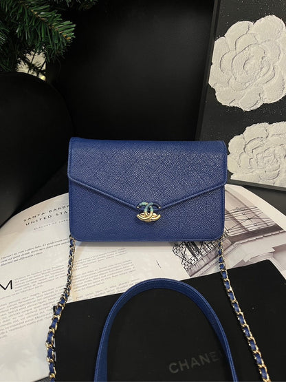 Chanel Electric Blue Cuba Series WOC Crossbody Bag