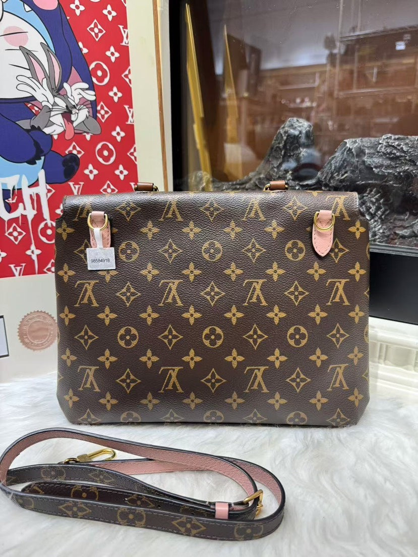 Louis Vuitton Monogram Canvas Pink Crossbody Bag Medium