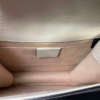 Gucci Ophidia White Leather Crossbody Bag