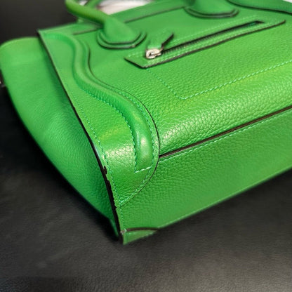 Celine Avocado Green Smiley Crossbody Bag Medium Size