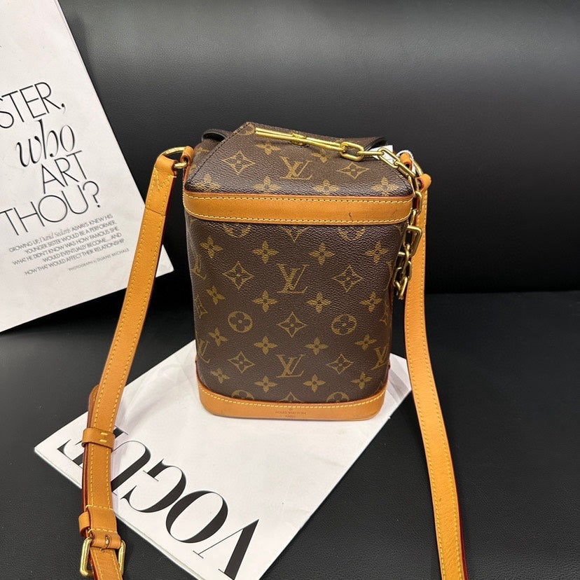 Louis Vuitton Monogram Brown Limited Edition Milk Box Crossbody Bag
