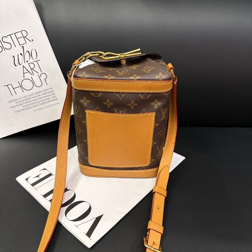 Louis Vuitton Monogram Brown Limited Edition Milk Box Crossbody Bag