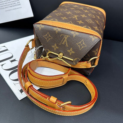 Louis Vuitton Monogram Brown Limited Edition Milk Box Crossbody Bag