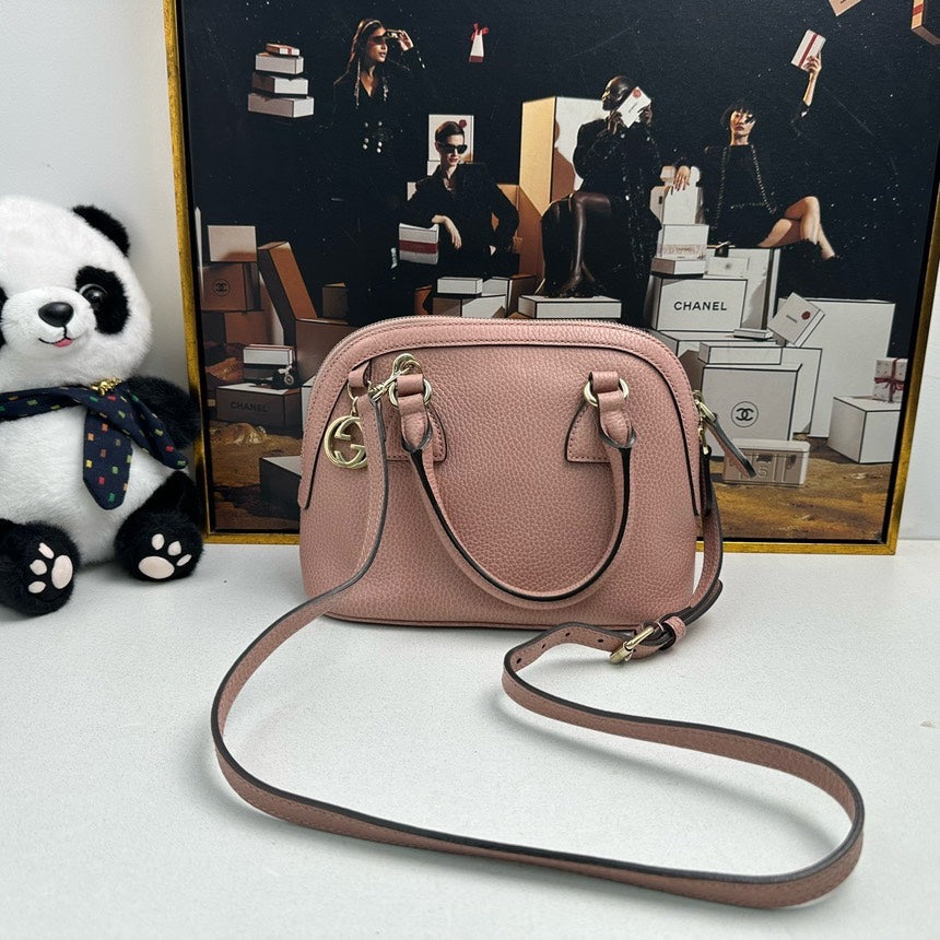 Gucci Soho Pink Leather Crossbody Bag