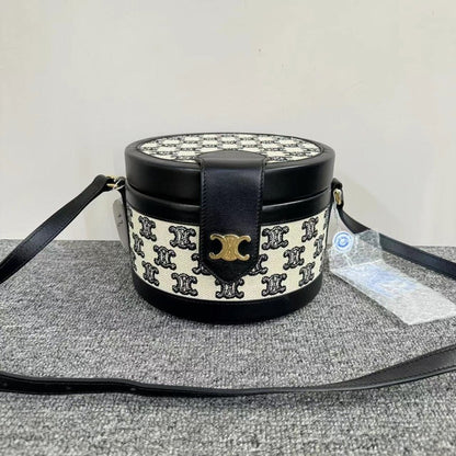Celine Vanity Bag Black and White Monogram Crossbody